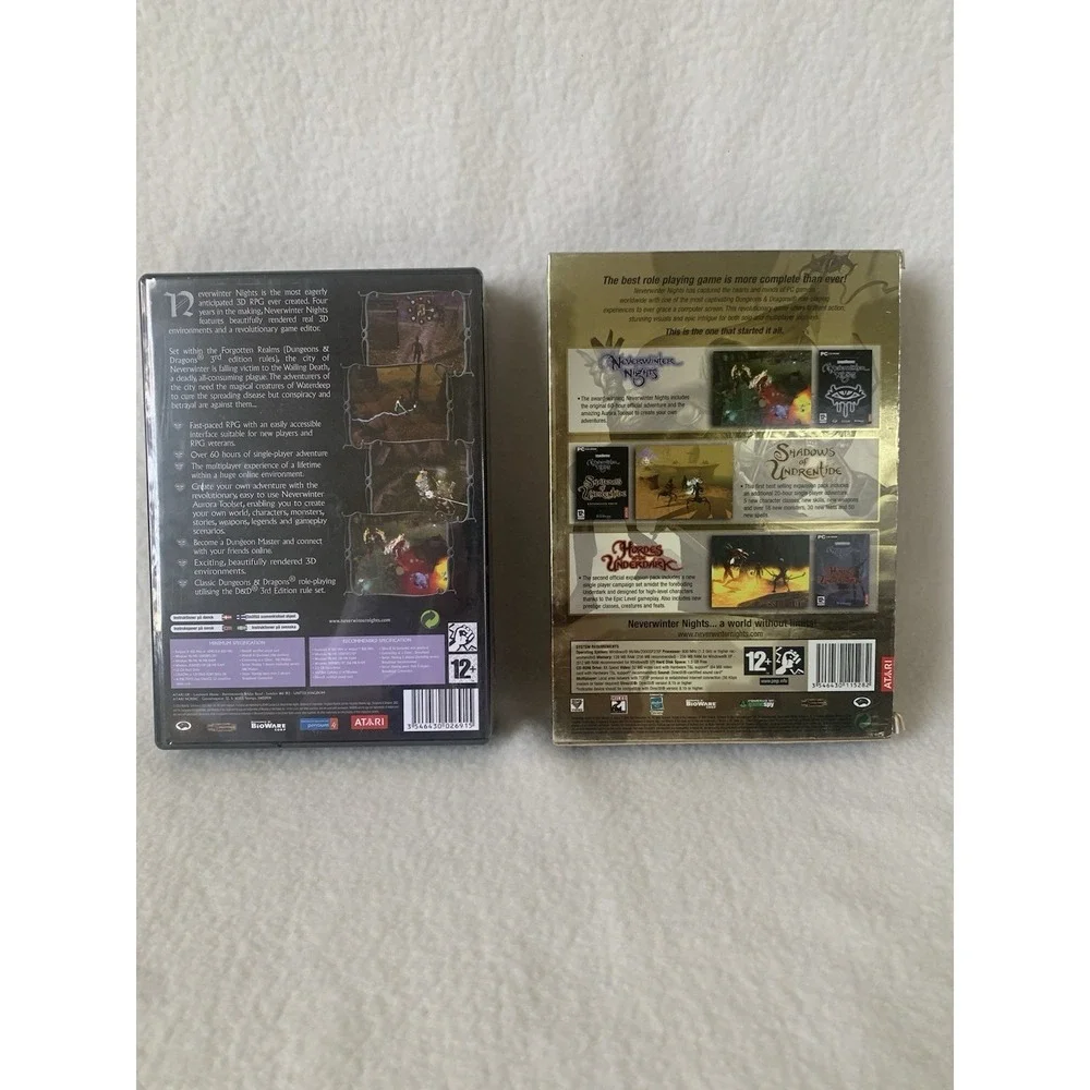 Factory Seal Forgotten Realms Neverwinter Nights Deluxe Edition - 3 Game Box Set